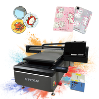 Impresora UV de Cama Plana 6090 Directa de Fábrica con Triple Cabezal I3200 I1600 XP600, Placa Hoson y Mesa de Vacío de 60x90cm para Vidrio, Acrílico y Metal