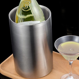 OUYADA Vente directe d'usine Fournisseur doré d'extérieur premium bon marché Seau <span class=keywords><strong>à</strong></span> glace en acier inoxydable pour <span class=keywords><strong>champagne</strong></span> avec poignée - Product Image 6