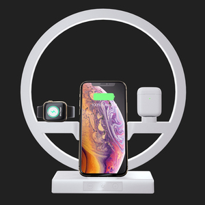 <span class=keywords><strong>Amazon</strong></span> 3 en 1 multifuncional lámpara de mesa inalámbrica rápido cargador 3-en-1 cargador inalámbrico muelle con lámpara de mesa - Product Image 1