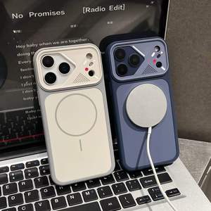 Funda Magnética Mate para Teléfono con Diseño de Botón de Control de Cámara Todo en Uno, Protectora para la Parte Trasera, Compatible con <span class=keywords><strong>iPhone</strong></span> 16 Pro Max 13 15 17 18 Pro - Product Image 3