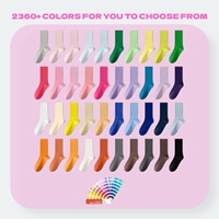 Chaussettes pour femmes POPSOX avec logo brodé personnalisé, paillettes, en spandex/nylon/coton, respirantes, design sportif et décontracté pour un usage quotidien