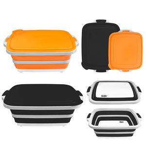 لوح تقطيع قابل للطي متعدد الوظائف بأحجام M / L / XL وسعات 8 لتر و16 لتر و30 لتر بألوان مخصصة لتحضير الوجبات والتتبيل وإعداد الطعام والشواء - Product Image 1