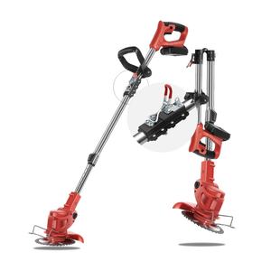 Tondeuse à <span class=keywords><strong>gazon</strong></span> multifonctionnelle pliable sans fil de qualité industrielle - Tondeuse à roues rétractables portable avec batterie lithium-ion pour paillis d'herbe - Product Image 1