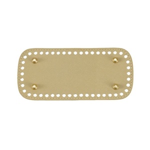 Base de sac tissé fait main DIY <span class=keywords><strong>Hyuna</strong></span>, base en cuir au crochet, accessoires de sac imperméables, plaque de base rectangulaire en PU 20*9cm - Product Image 5