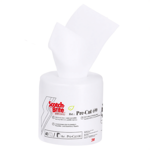 Rotolo pretagliato Scotch-Brite 690 bianco da 4 m per la pulizia di superfici delicate - Product Image 2