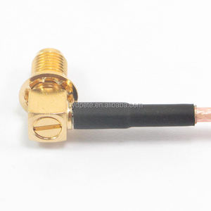 2025 TS9 Stecker 90 Grad RPSMA Buchse Rechtwinklig RG316 PTFE RF 50 Ohm Pigtail-Kabel -55~+155°C Kupfer Mehradrig - Product Image 2