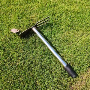 <span class=keywords><strong>Houe</strong></span> de jardin à <span class=keywords><strong>deux</strong></span> têtes et trois <span class=keywords><strong>dents</strong></span> en acier au carbone pour l'entretien des plantes et la culture - Product Image 4