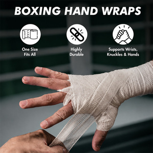 Vendas de <span class=keywords><strong>Boxeo</strong></span> Profesionales de Algodón Transpirable No Elásticas para Protección de Manos en Entrenamiento de <span class=keywords><strong>Boxeo</strong></span> - Product Image 3