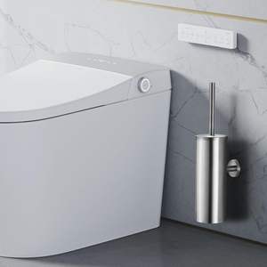 נירוסטה יוקרה קערת שירותים מברשת קיר הר טואלט עם מחזיק עבור חדר אמבטיה n.7406 - Product Image 3