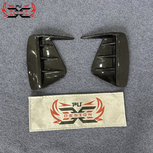 Canards avant en fibre de carbone sèche PU-Design pour <span class=keywords><strong>Audi</strong></span> E-TRON GT, séparateur de pare-chocs style F, kit carrosserie de mise à niveau, excellent rapport qualité-prix - Product Image 4