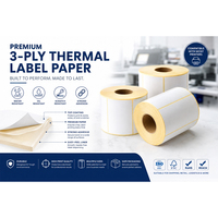 Étiquettes d'expédition thermiques directes autocollantes, forte adhérence, impression claire, sans encre requise pour la logistique et l'emballage du commerce électronique