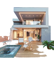 Villa de luxe modulaire préfabriquée en acier léger pour l'extérieur, idéale pour les voyages en autonomie et les séjours en gîte