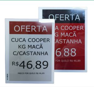 Etiqueta Electrónica Inteligente para Estantes de 13.3 Pulgadas, Material ABS Tricolor, Sistema de Pantalla de Tinta Electrónica, Pick to Light para Supermercados - Product Image 1