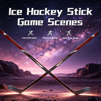Nouveau modèle de bâton de hockey sur glace Canada Supreme Mid Kick, entièrement en fibre de carbone, avec poignée pour joueurs SR, JR, INT