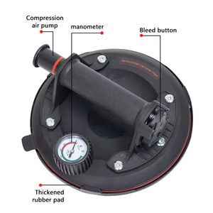 लेवलिंग टिलर टाइल उपकरण 8 इंच वैक्यूम सक्शन कप हैंडहेल्ड भारी ड्यूटी पंप सक्शन कप लिफ्टर - Product Image 6