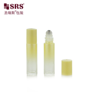 Flacon roll-on portable de 10 ml avec bille en acier inoxydable pour parfum et huile essentielle