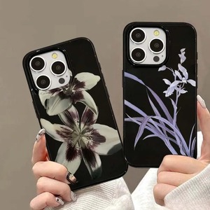Funda de teléfono suave con estampado de flores de orquídeas de lirio para <span class=keywords><strong>iPhone</strong></span> 16 15 14 13 12 11 Pro Max XS XR X 7 8 Plus SE <span class=keywords><strong>2020</strong></span> 2022, funda a prueba de golpes - Product Image 1