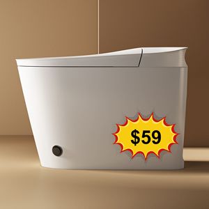 WC intelligent à chasse automatique à prix abordable, avec télécommande, pour hôtels et villas - Product Image 1