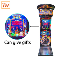 Máquina de Juego Arcade de Boxeo TOPWAY, Simulador de Puñetazos, Grado Comercial, Prueba de Fuerza Electrónica, Funciona con Monedas