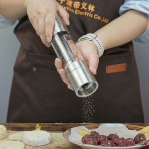 <span class=keywords><strong>Moulin</strong></span> <span class=keywords><strong>à</strong></span> <span class=keywords><strong>poivre</strong></span> et sel 2 en 1 en acier inoxydable, avec <span class=keywords><strong>mécanisme</strong></span> de réglage, vente en gros, Premium, g - Product Image 6