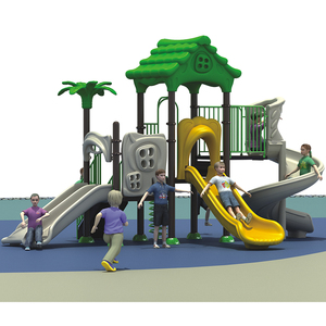 Aire de jeux extérieure pour enfants, grande <span class=keywords><strong>série</strong></span> animaux, équipement de parc avec toboggan en plastique - Product Image 1