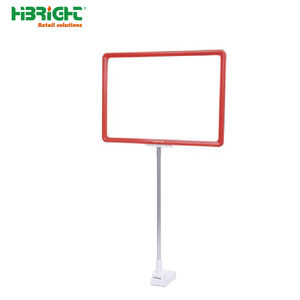 Soporte de señal de pedestal Soporte de señal de cartel de clip POP Soporte de señal de pedestal ajustable para exhibición de tienda - Product Image 5