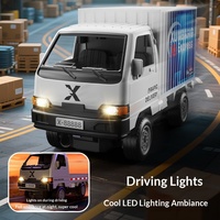 Camion de transport RC Wuling Hongguang de simulation transfrontalière, voiture électrique porteur pour enfants, pour garçons, course de drift, utilisation en intérieur