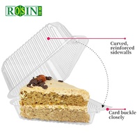 Boîte à pâtisserie en plastique transparent triangulaire, boîte à mini-gâteau au chocolat, fabricant