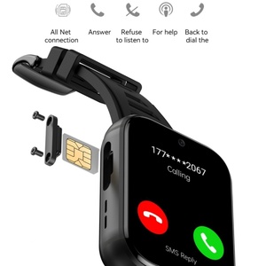 Montre connectée sport pour homme 2024 RAM 4 Go ROM 64 Go 1,99 pouces 4G Appel GPS Wifi Double caméra SIM Test de fréquence cardiaque Étanche - Product Image 3