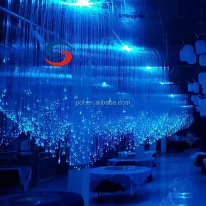 DIY Shape restaurant and cafes roof sparkle optical fiber decorative lighting