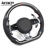 Volant en fibre de carbone LED compatible avec Volkswagen MK7 Golf 7 GTI Passat Polo Scirocco 2014-2018 GTD GTS GTE GLI R-Line R CC MK6