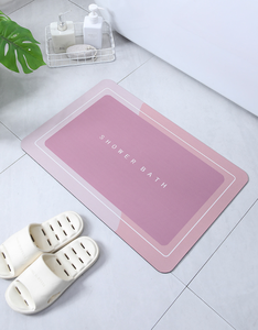 Alfombrillas de Baño Modernas Ovaladas/Rectangulares de 17x27 Pulgadas, Antideslizantes, de Secado Rápido, Absorbentes, con Diseño Impreso, Hechas a Máquina - Product Image 1