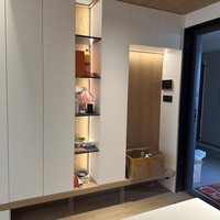Armoire de chambre moderne de luxe léger en bambou multicouche, mobilier de maison, vente directe d'usine