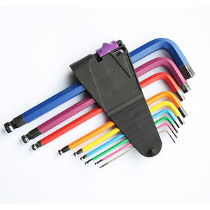 Llave Hexagonal Métrica Extendida de Grado Industrial, 2.5/3/4/5/6/8/10/12 mm, Acero, Cabeza de Bola Única - Product Image 1