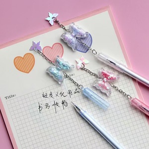Nuevo Bolígrafo de <span class=keywords><strong>Gel</strong></span> con Lentejuelas en Forma de Mariposa, Bolígrafo Negro de Oficina, Lindo Bolígrafo de Agua para Estudiantes - Product Image 3