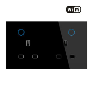 Enchufe e Interruptor de Pared Inteligente WiFi Universal Tuya de 16A para UE, EE. UU. y Reino Unido <span class=keywords><strong>con</strong></span> Puerto USB Tipo C, Compatible <span class=keywords><strong>con</strong></span> Alexa y <span class=keywords><strong>Google</strong></span> Home - Product Image 2