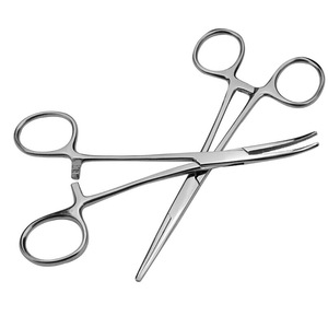 Pinzas hemostáticas de acero inoxidable de 14 cm para la eliminación de pelo de mascotas y extracción de anzuelos de pesca - Product Image 1