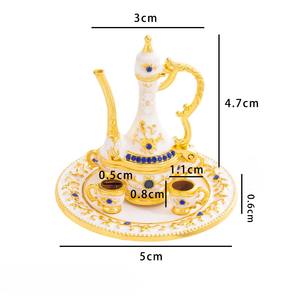 Набор волшебных светильников Aladdin в античном стиле, металлический чайник и винная чашка, Уникальная магнитная посуда для напитков для любителей чая и кофе - Product Image 3