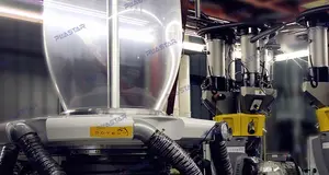 ABC üç katmanlı co-ekstrüzyon üfürme zar makinesi streç plastik ekstrüzyon Shrink Film makinesi