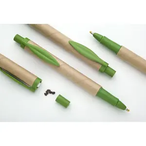 Penna con semi di carta riciclata, gadget ecologici - Product Image 1