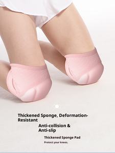 Профессиональные наколенники для танцев и спорта: толстые, универсальные, из губчатого материала, для йоги, гибкие, дышащие, с защитой от ударов, из спандекса и нейлона, на эластичной застежке - Product Image 3