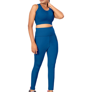 Ensemble soutien-gorge de sport et leggings pour femmes, style tendance, faible MOQ, vente directe d'usine, ensemble de yoga fitness pour femmes, best-seller - Product Image 1