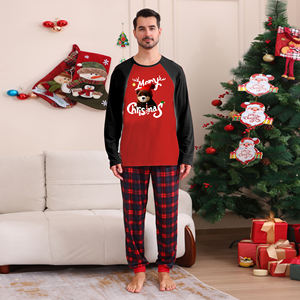 Vente en gros de tenues Mommy Me Ensemble de pyjamas assortis pour la <span class=keywords><strong>famille</strong></span> de Noël Pyjamas grande taille pour enfants avec maman et fille - Product Image 5