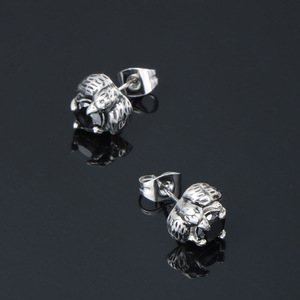 Pendientes de Moda con Forma de Garra de Dragón, Incrustaciones de Ágata Negra, Diseño de Alas Geométricas, Joyería Unisex para Oreja CF123 - Product Image 2