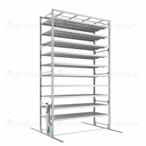 Sistema de estante de cultivo hidropónico de acero grande para plantas médicas, cultivo vertical y cultivo de plantas de interior móvil con bandejas - Product Image 1