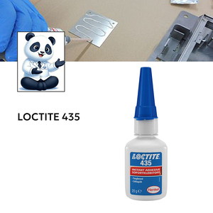Adhesivo Instantáneo de Cianoacrilato de Etilo Reforzado con Caucho <span class=keywords><strong>LOCTITE</strong></span> 435 <span class=keywords><strong>para</strong></span> Unión de Metal, Plástico y Caucho - Product Image 1
