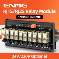 Module de relais intermédiaire d'automatisation industrielle ENMG RJ1S/RJ2S Amplificateur de sortie PLC 24VDC avec contrôle à 8/16 canaux