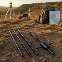 Pénétromètre dynamique à cône (DCP) ASTM D6951, marteau de 8 kg, kit d'essai portable pour la compactation des sols, 220 V