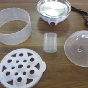 Cocedor de Huevos Automático de 600 W con Carcasa de Plástico, para 1-7 Huevos, Apagado Automático, Fácil de Usar, Eléctrico - Product Image 1