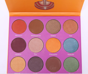 <span class=keywords><strong>2025</strong></span> thiết kế mới cao cấp giấy các tông trường hợp 12 màu sắc di động trống mắt Shadow Palette với miếng bọt biển lót in nổi - Product Image 6